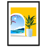 A Peek Ahead, Travel Ocean Beach Sea Tropical, Architecture Arch Boat Summer, Bougainvillea Eclectic Bohemian thumbnail