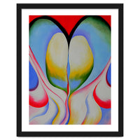 Georgia O’Keeffe – Series 1, No. 8 (1918) | Expressive Abstract Watercolor of Organic Rhythm and Modernist Form