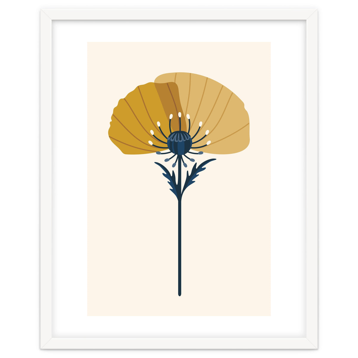 Ochre Half Poppy