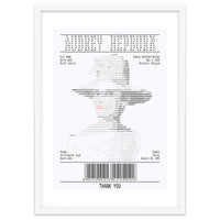 Receipt Art Audrey Hepburn