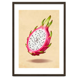 Dragonfruit, Watercolor Illustration, Tropical Pink Art thumbnail
