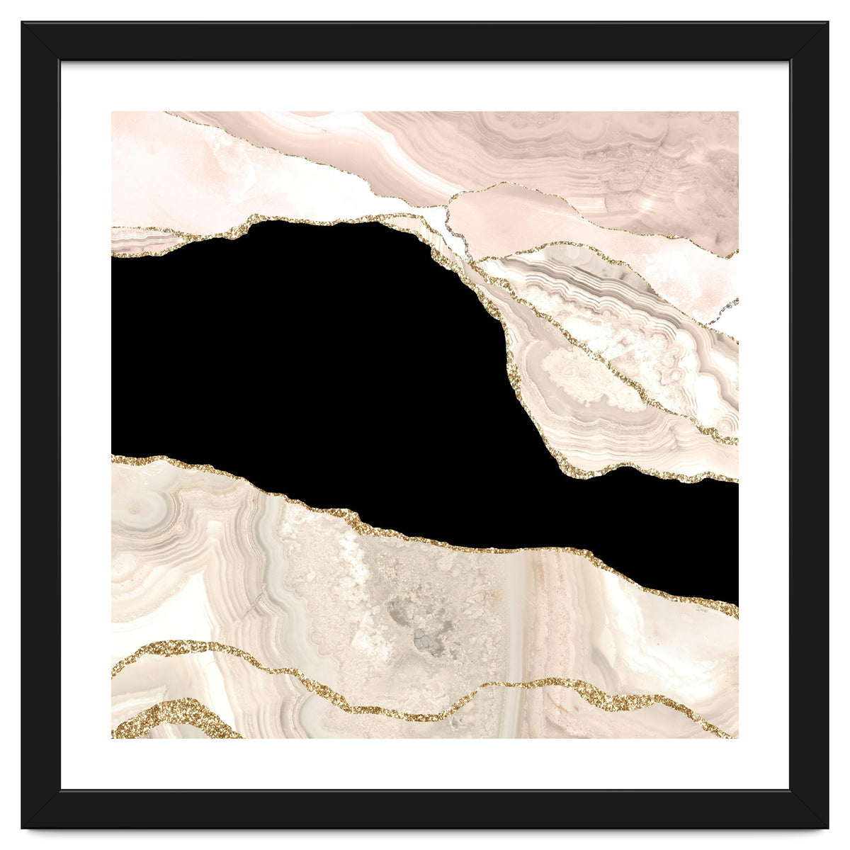 Ivory & Gold Agate Texture 01