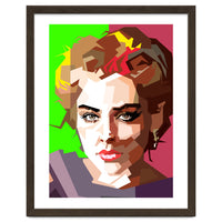 Sharon Stone Actress Movie Retro Illustration