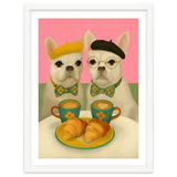 French Bulldogs At Breakfast Café thumbnail