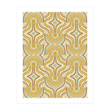 Ochre Retro Marbled Tiles (Print Only) thumbnail