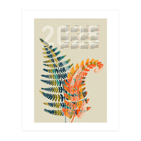 Calendar 2025 colorful fern leaves (Print Only)