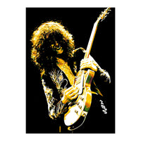 Jimmy Page American Rock Band Guitarist Legend in Pop Art (Print Only)