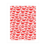 Red Crab Pattern  (Print Only) thumbnail