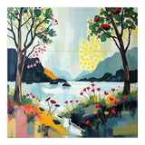 Serene Mountain Lake Landscape (Print Only) thumbnail
