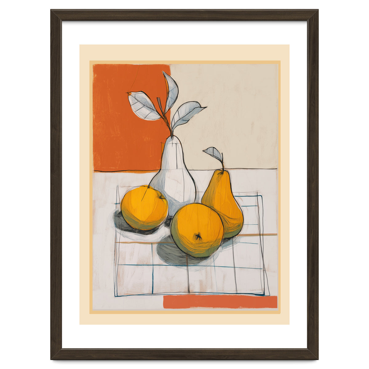 Modern Pear Still Life