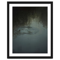 Moody Rain Puddle Ripples Oil Painting