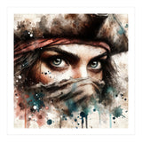 Watercolor Pirate Woman #1 (Print Only) thumbnail