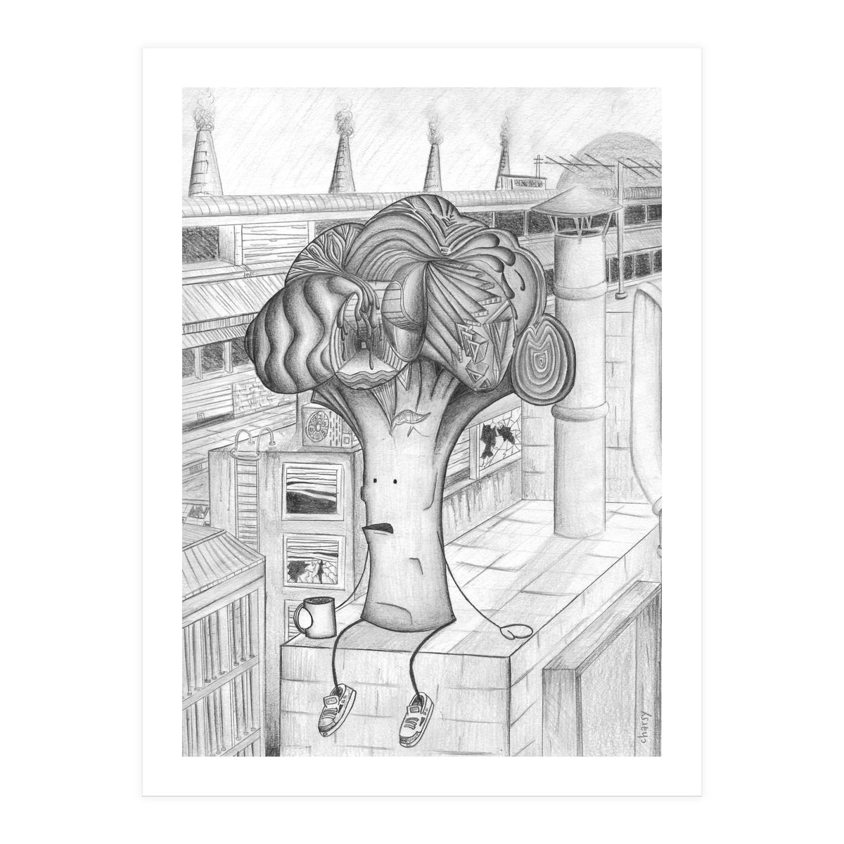 Mr Brokkoli by Charsy  (Print Only)