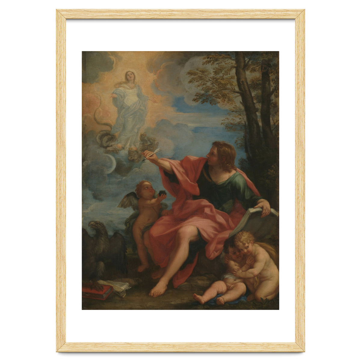 Carlo Maratta – Saint John the Evangelist on Patmos (c. 1680–1720)