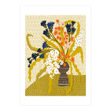 Floral Contemporary Still Life Mustard Yellow (Print Only) thumbnail