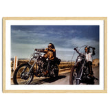 DENNIS HOPPER and PETER FONDA in EASY RIDER (1969), directed by DENNIS HOPPER. thumbnail
