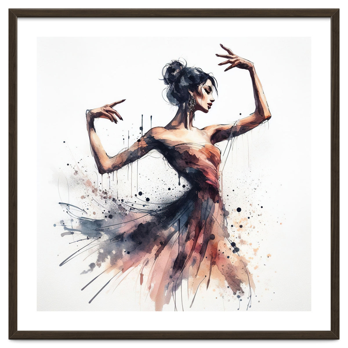 Watercolor Ballet Dancer #1