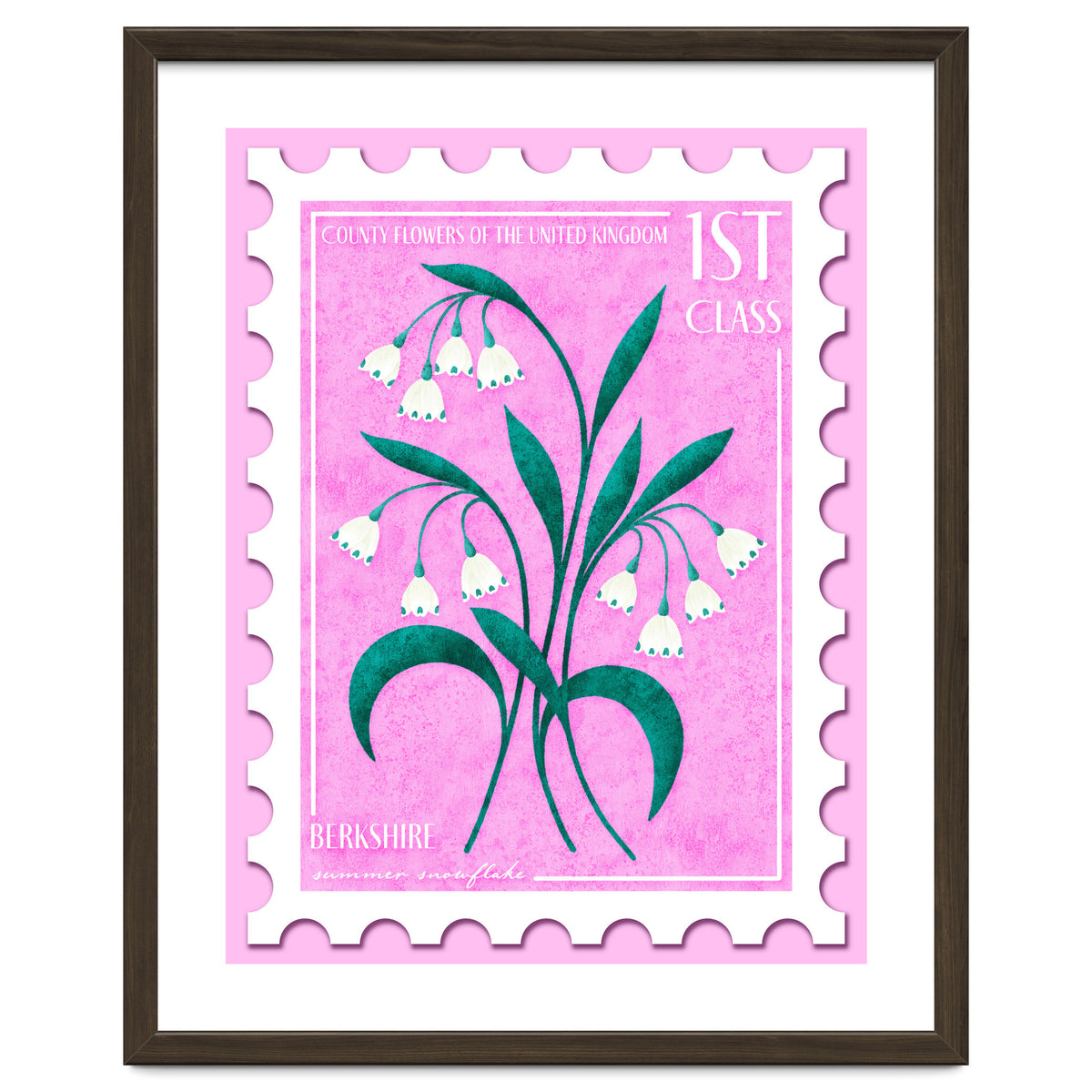 Berkshire Summer Snowflake Postage Stamp