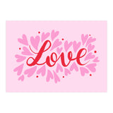 Love hearts - pink and red (Print Only) thumbnail