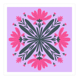 Magenta mandala flowers (Print Only) thumbnail