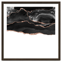 Black & Rose Gold Agate Texture 05