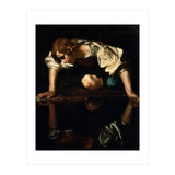 Caravaggio – Narcissus (ca. 1600) | Dramatic Baroque Masterpiece (Print Only) thumbnail