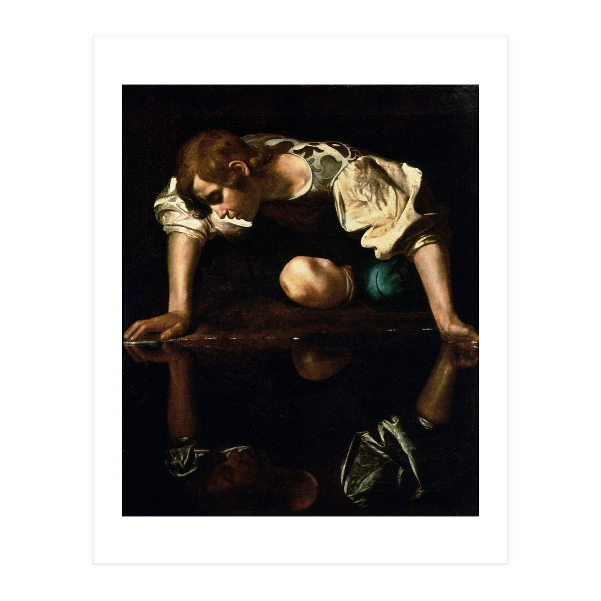 Caravaggio – Narcissus (ca. 1600) | Dramatic Baroque Masterpiece (Print Only)