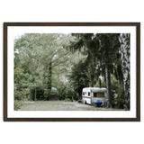 Travel trailer in the green garden thumbnail