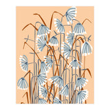Linocut Flower Meadow Peach Fuzz (Print Only) thumbnail