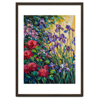 Expressive Heavy Impasto Floral Oil Painting