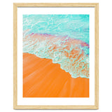 Coral Shore, Ocean Beach Photography, Summer Sea Sand Waves thumbnail
