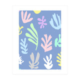 Matisse Colorful Leaves Blue (Print Only) thumbnail