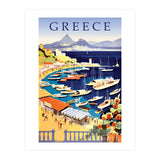 Greece, Fishing Boats on a Harbor (Print Only) thumbnail