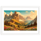 Vintage Dolomites Poster, Italy thumbnail