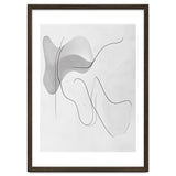 Abstract Black And White Flowing Lines And Shapes thumbnail