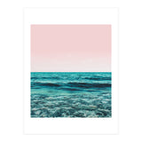 Ocean Love | Sea Beach Sand Waves Photography | Blush Nature Scenic Travel Island Digital (Print Only) thumbnail