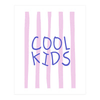 Cool Kids Club, Fun Playful Quote Print for Kids Room and Playroom Decor (Print Only)