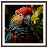 Vibrant Macaw Parrot With Red And Yellow thumbnail