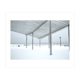 Sunshade site in the winter beach (Print Only) thumbnail