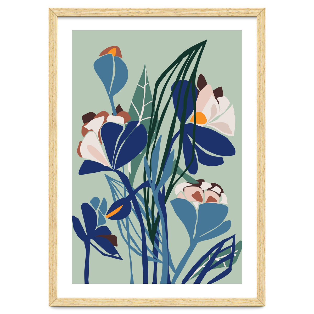 Florals At Night – Modern Illustration Light