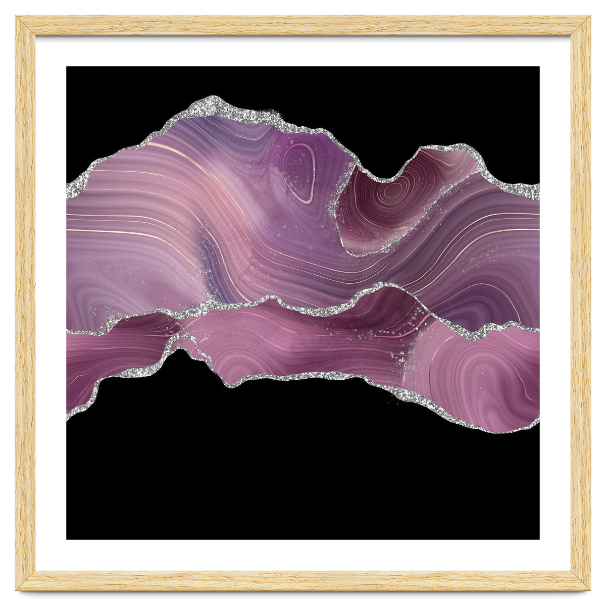 Mauve & Silver Agate Texture 04