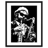 Rahsaan Roland Kirk American Jazz Multi-Instrumentalist in Grayscale 2 thumbnail