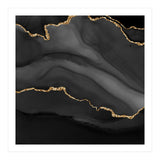 Black & Gold Agate Texture 01  (Print Only) thumbnail