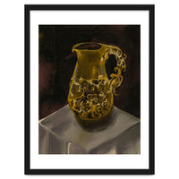 Golden Jug oil painted