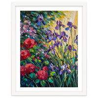 Expressive Heavy Impasto Floral Oil Painting