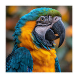 Blue And Yellow Macaw Parrot Close Up Portrait (Print Only) thumbnail