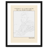 Portrait of Count Honoré de La Riboisière – Antoine-Jean Gros (ascii art) thumbnail
