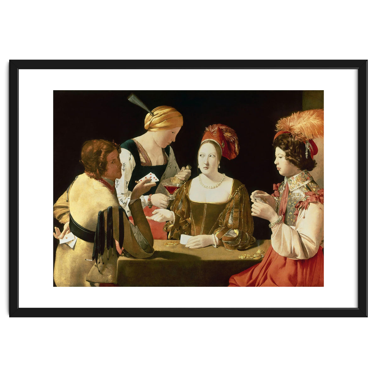 French school. The Cheater with the Ace of Diamonds. Le Tricheur à l'As de Carreaux. 17th century...