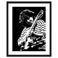 Pat Metheny American Jazz Guitarist Legend in Monochrome 3