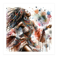 Skyward Beadwork Dancer Portrait (Print Only)